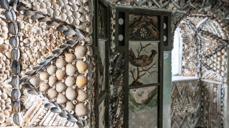 The Shell Gallery at A la Ronde in Devon after conservation